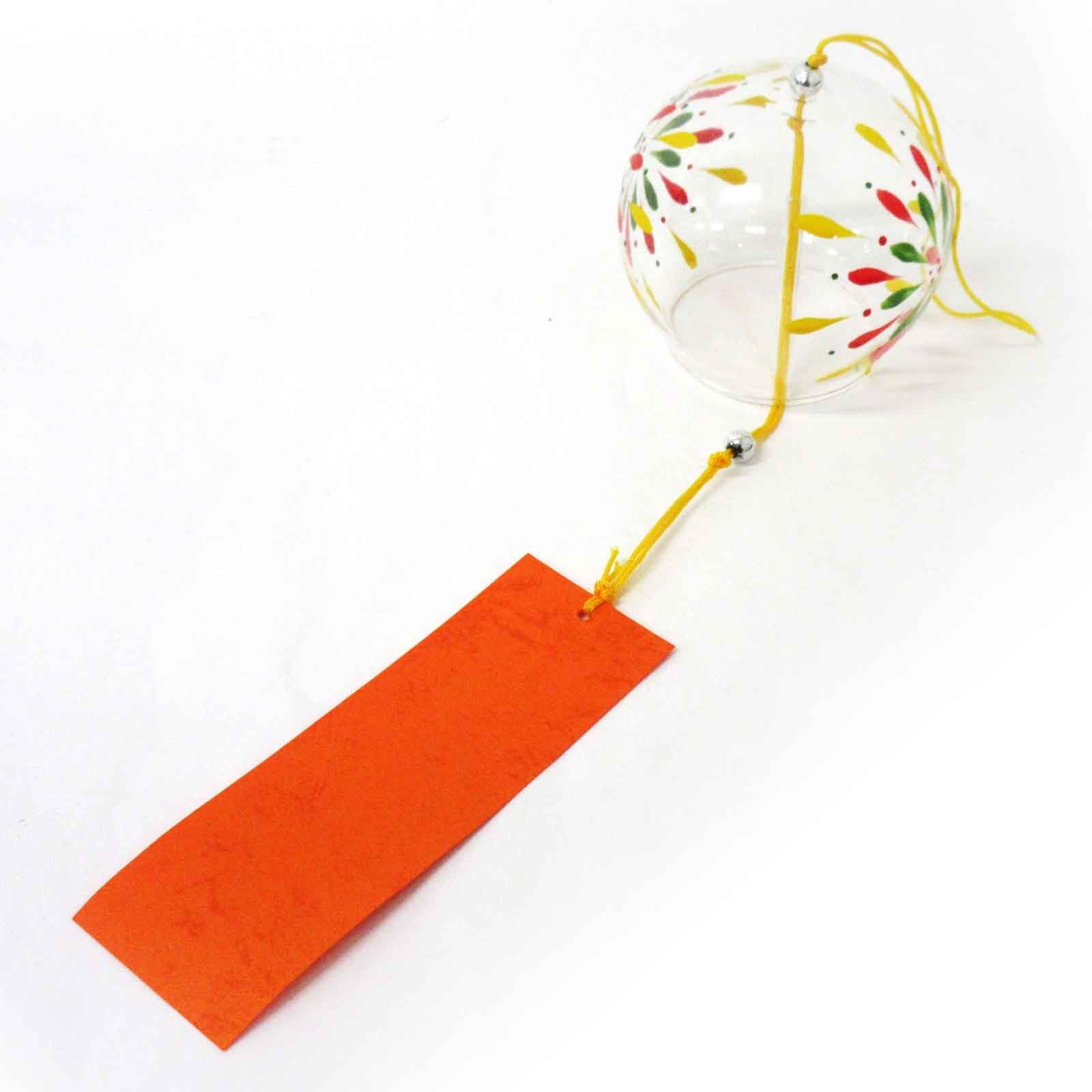 Windspiel aus Glas im Edo-Stil Feuerwerk