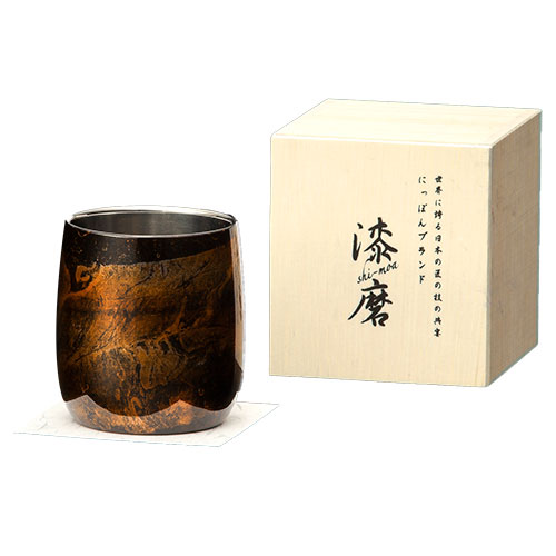 Byakudan Daruma black -Lackierte Tasse-